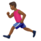 Person Running - Medium Black emoji on Apple